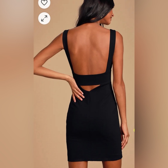 Lulu’s Fashionably On Time black bodycon dress, size small, new with tags NWT - Picture 2 of 8